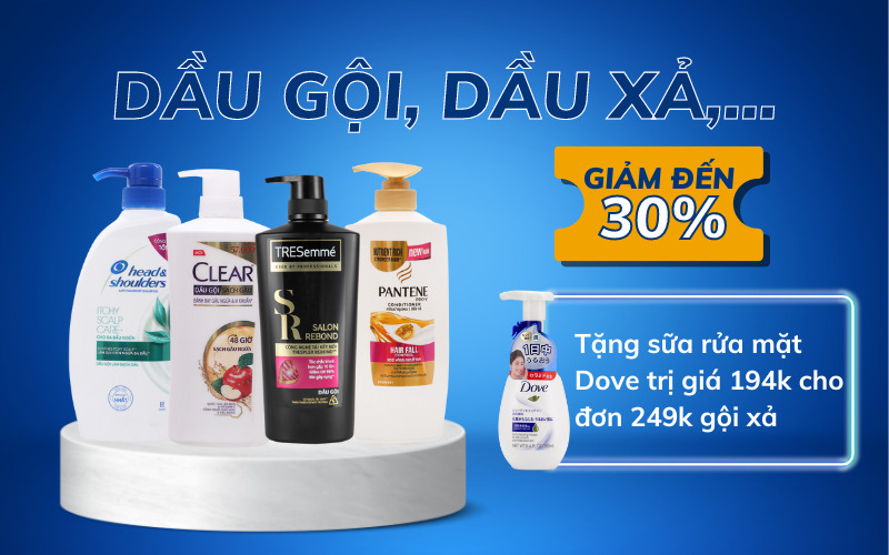 Từ 4/11 – 17/11/2022, dầu gội, dầu xả,…giảm đến 30%