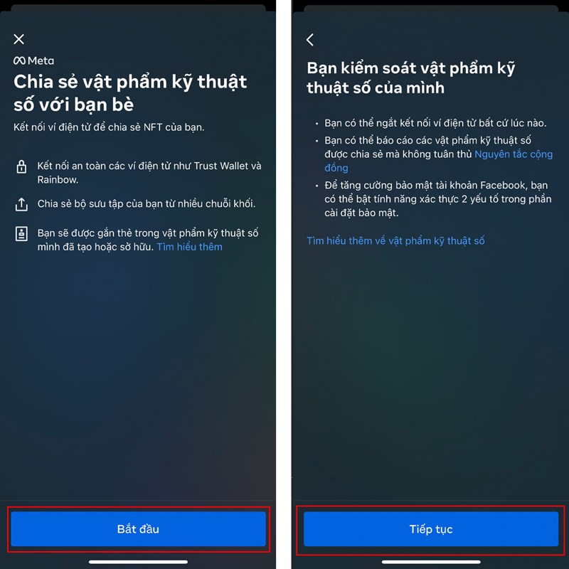 Cách bật tính năng vật phẩm kỹ thuật số trên Facebook