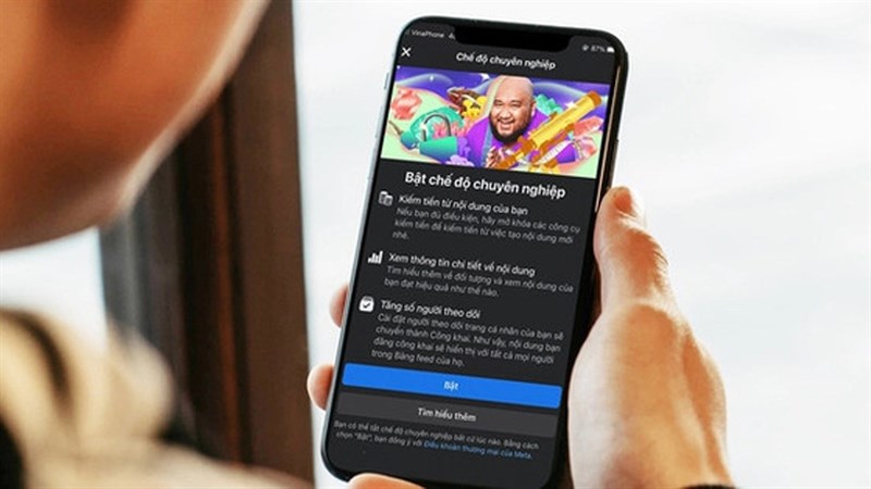 Cách bật chế độ chuyên nghiệp Facebook