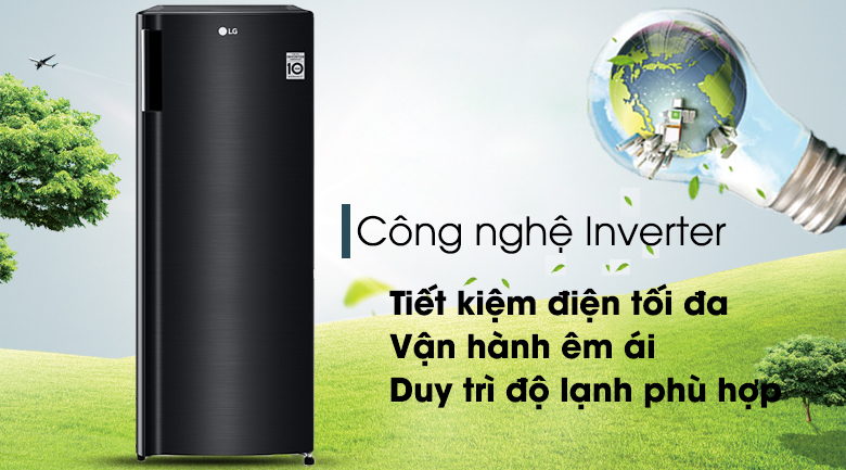 Tủ đông LG sở hữu công nghệ Inverter giúp tiết kiệm điện hiệu quả