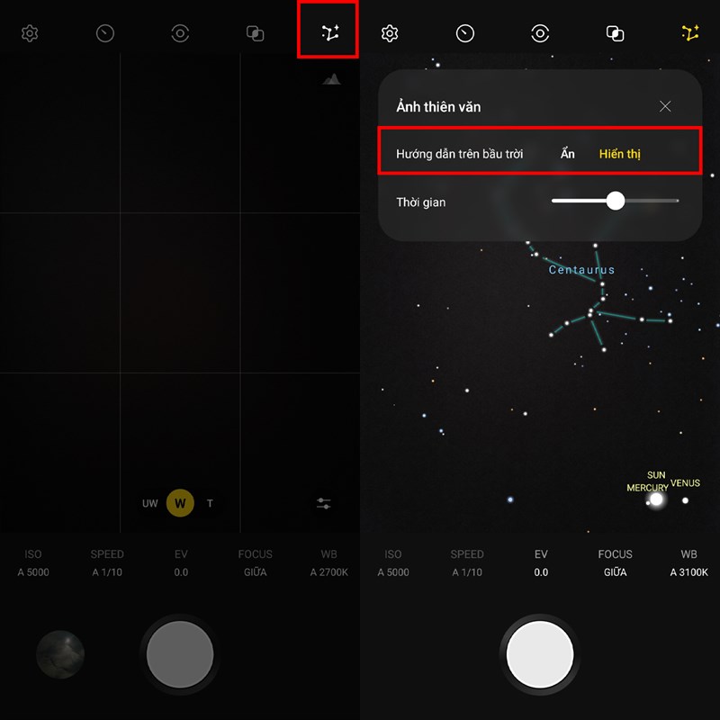 Cách chụp ảnh thiên văn trên điện thoại Samsung