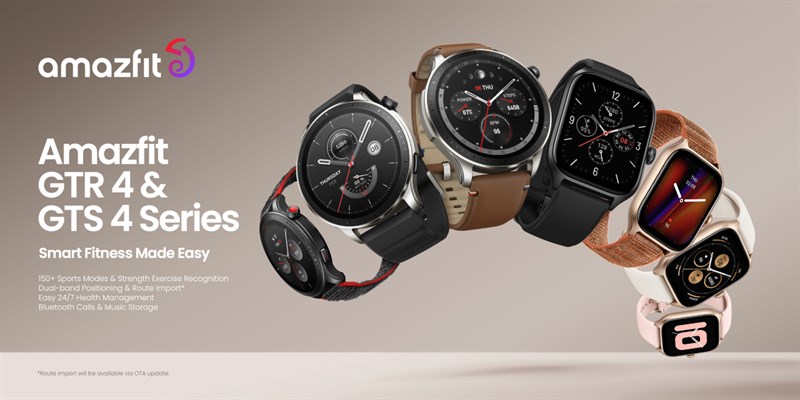 Nghe nói Amazfit GTS 4 và GTR 4 sắp lên kệ Thế Giới Di Động với mức giá tốt, quà ngon