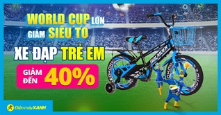 Sale SỐC đón World Cup - xe đạp trẻ em giảm cực mạnh 40%