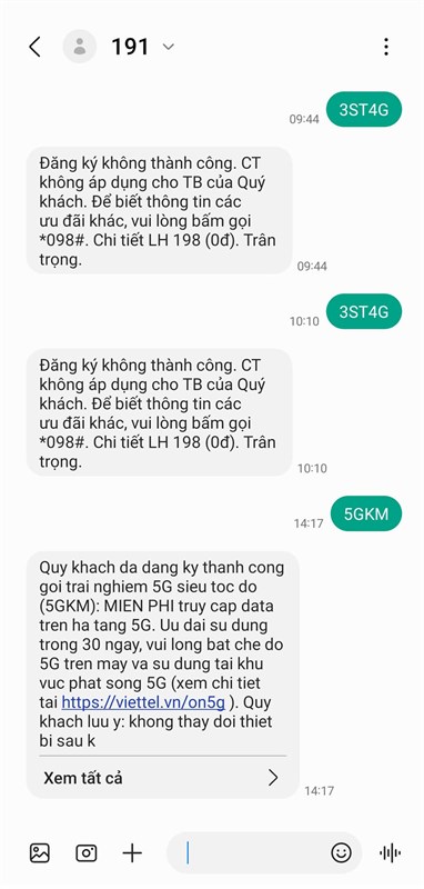 Cách đăng ký gói cước 5G miễn phí