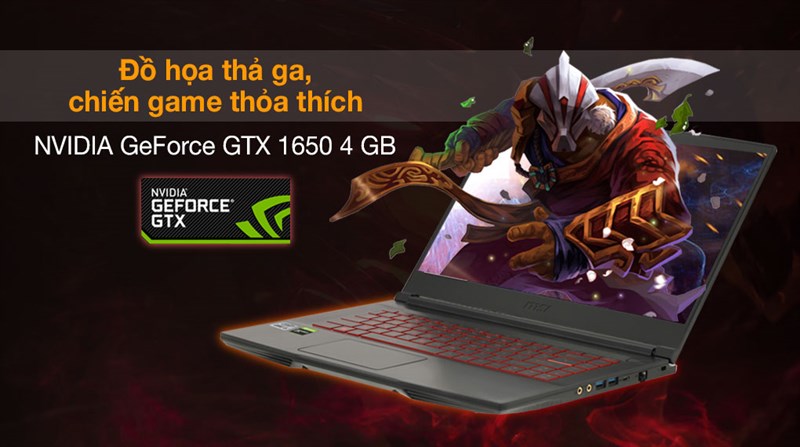 Sức mạnh MSI Gaming GF63 Thin