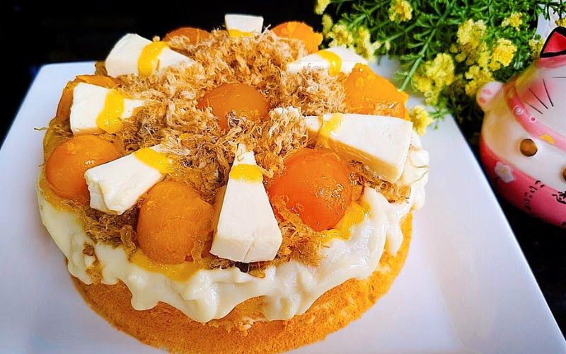 Bánh bông lan trứng muối xốt Singapore mẫu 1  FRIENDSHIP CAKES  GIFT