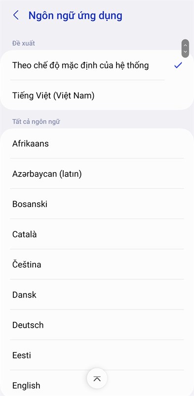 Cách chỉnh ngôn ngữ ứng dụng trên Android 13