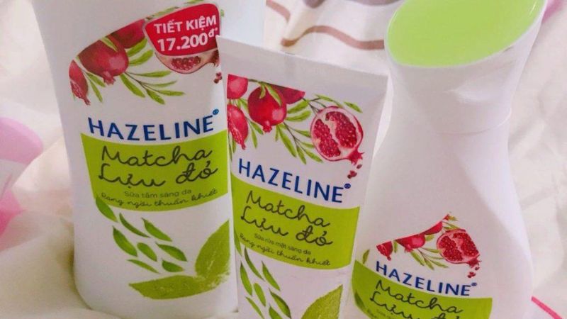 Review sữa rửa mặt Hazeline giúp da sáng mịn Matcha lựu đỏ