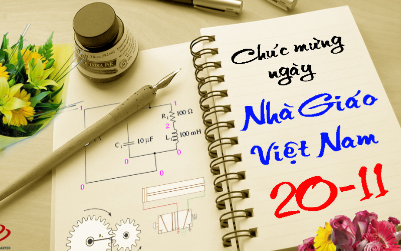 Vẽ trang trí đầu báo Tường 20  11  Chữ trang trí  Chào mừng ngày Nhà  Giáo Việt Nam  YouTube