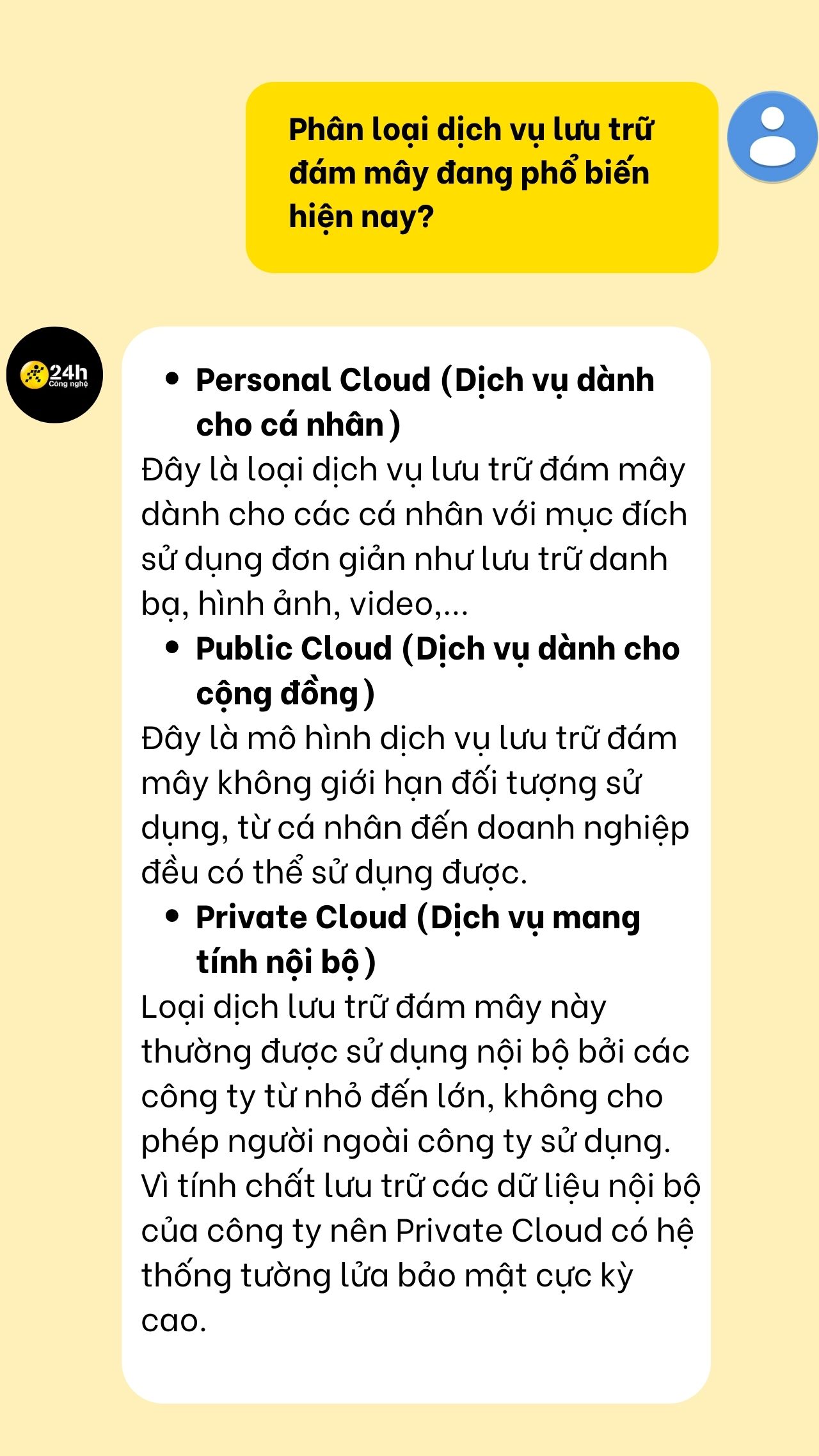Lưu trữ đám mây là gì