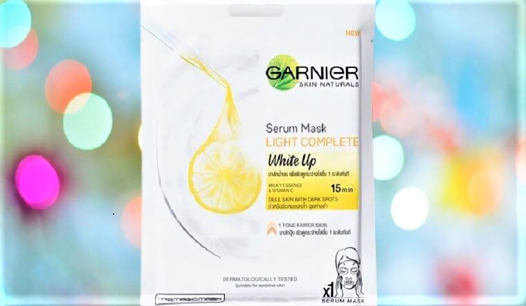 Review mặt nạ serum White Up Garnier sáng da 