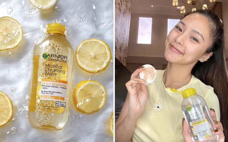 Review tẩy trang Garnier sáng da vitamin C từ người dùng