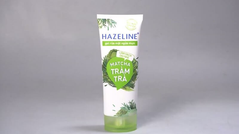 Sữa rửa mặt Hazeline Matcha tràm trà giúp kháng mụn, kháng khuẩn, làm sạch sâu