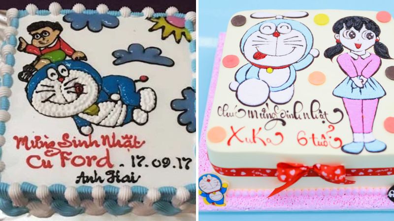 Bánh sinh nhật Doremon là món quà tuyệt vời cho những fan hâm mộ cuộc phiêu lưu của chú mèo máy. Hãy xem hình ảnh chiếc bánh độc đáo này với hình tượng Doremon đầy dễ thương để cảm nhận sự vui tươi và ngọt ngào của một sinh nhật thật đặc biệt.