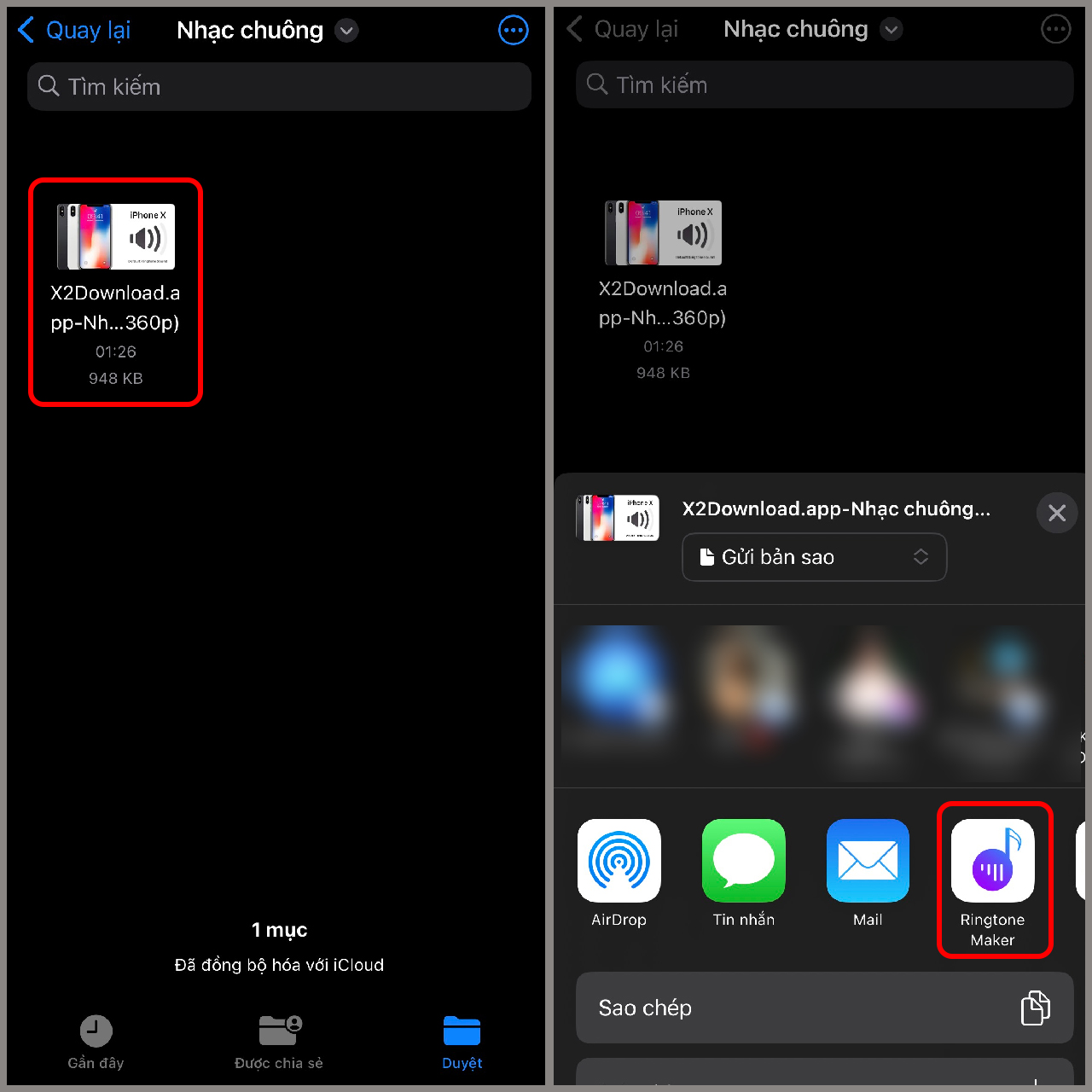 Cách cài nhạc chuông iPhone X