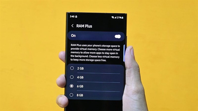 Hướng dẫn cách tắt RAM ảo trên điện thoại Samsung