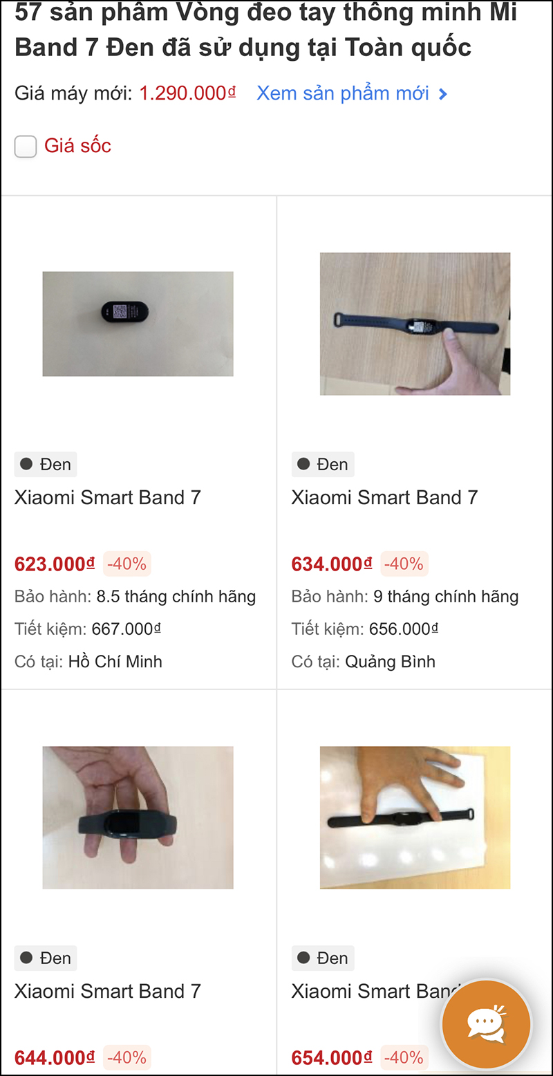 Xiaomi Mi Band 7 cũ giảm giá 40%, tiết kiệm hơn mua mới đến 636 ngàn