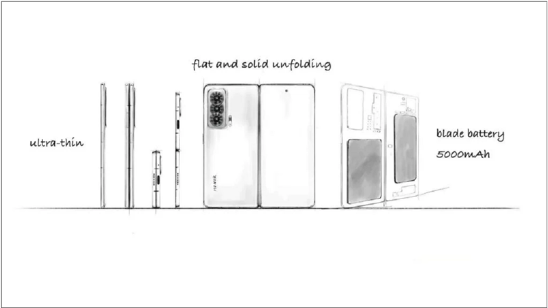 Bản thiết kế Honor Magic Vs bị rò rỉ