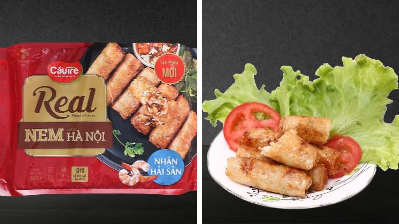 Nem Real kiểu Hà Nội nhân hải sản Cầu Tre