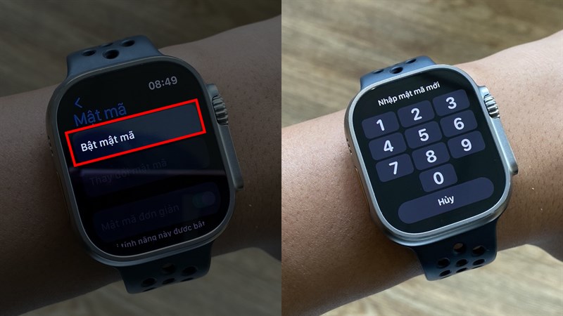 Hướng dẫn cách đặt mật khẩu cho Apple Watch Ultra