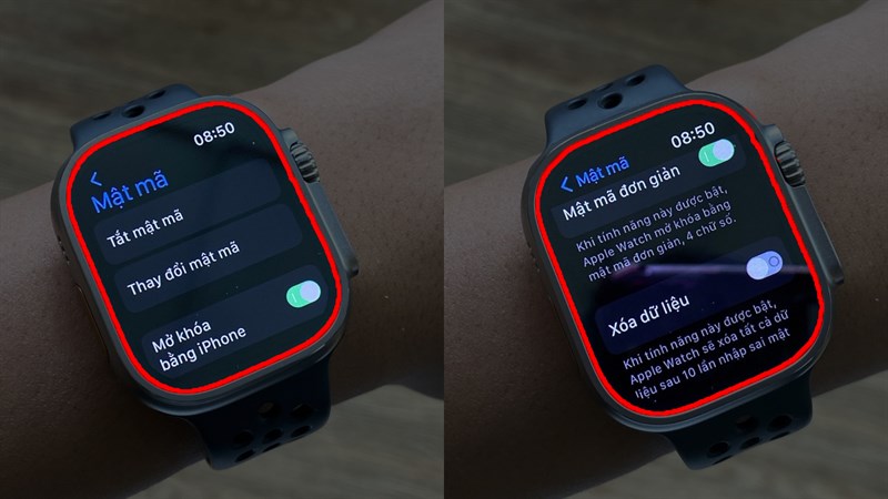Hướng dẫn cách đặt mật khẩu cho Apple Watch Ultra