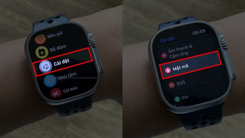 Hướng dẫn cách đặt mật khẩu cho Apple Watch Ultra
