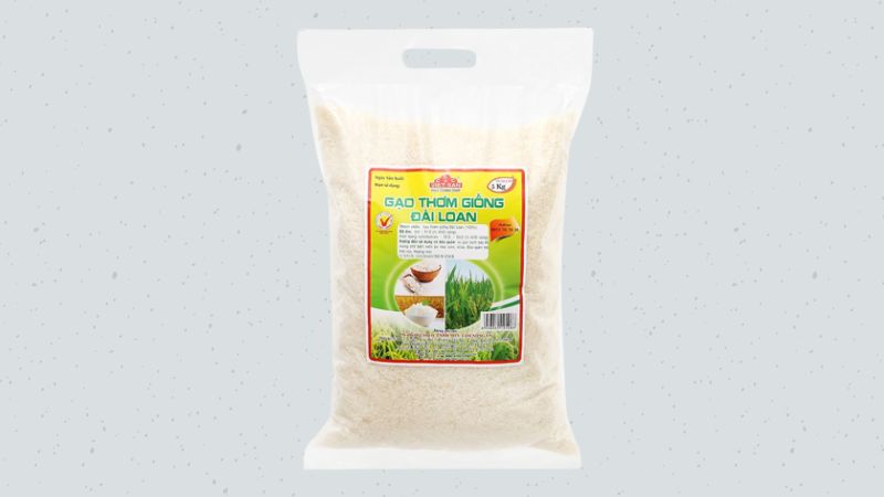 Gạo thơm giống Đài Loan Việt San túi 5kg