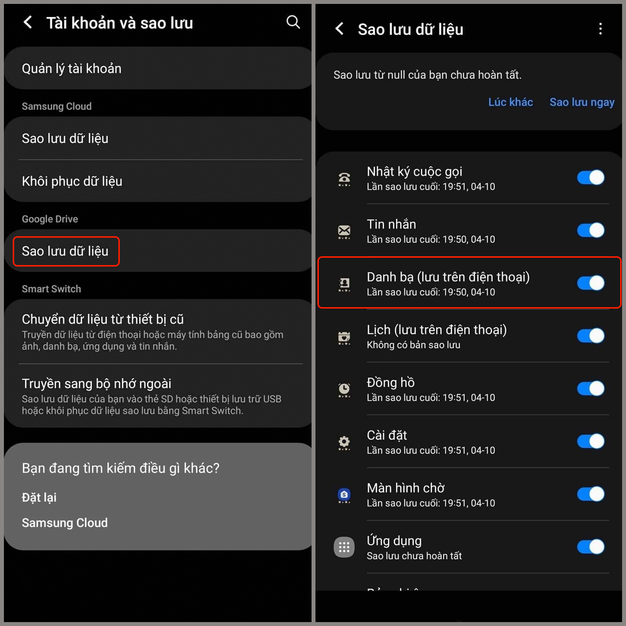 Cách chuyển danh bạ từ Samsung sang iPhone