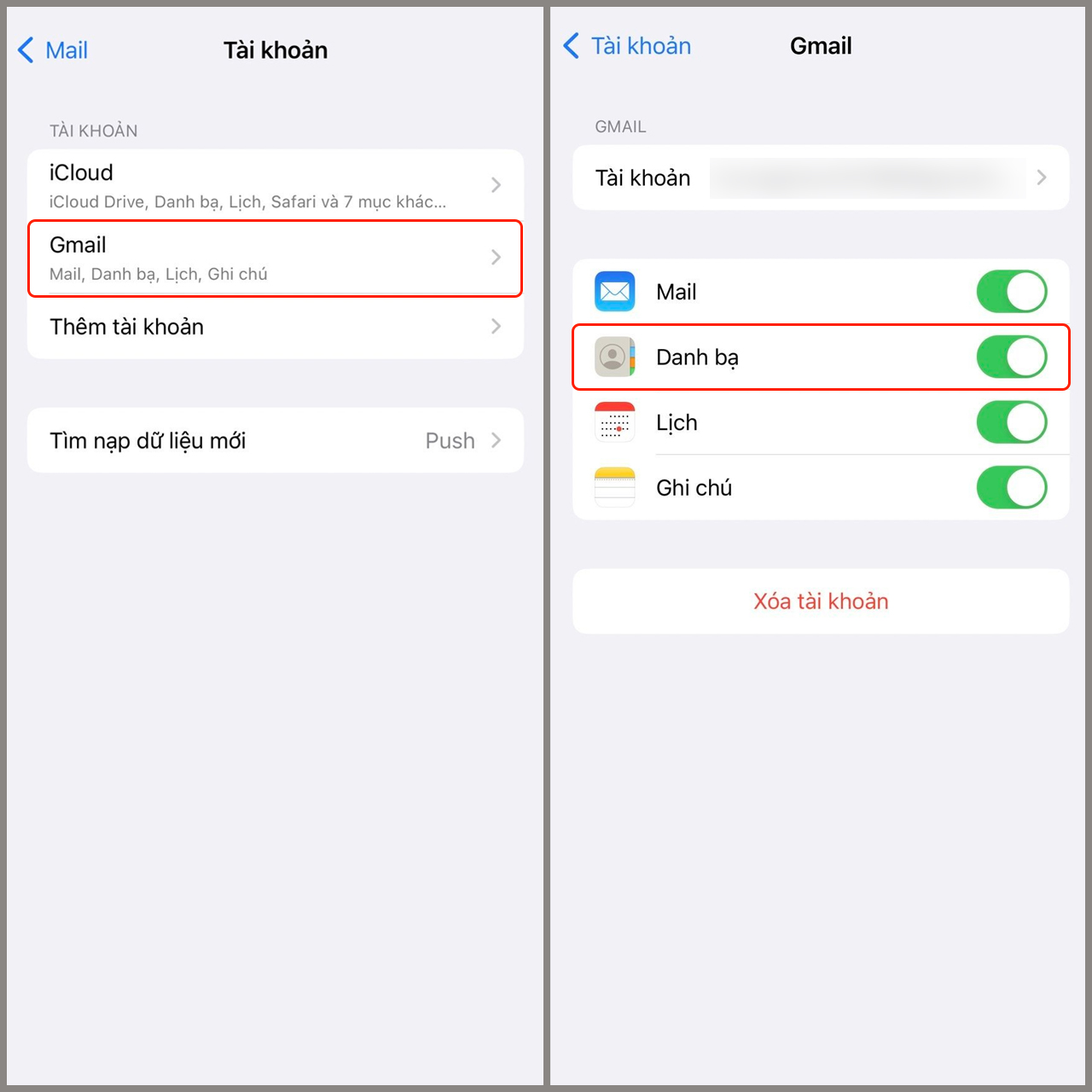 Cách chuyển danh bạ từ Samsung sang iPhone