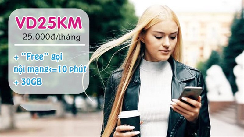 Cách đăng ký gói VD25KM VinaPhone