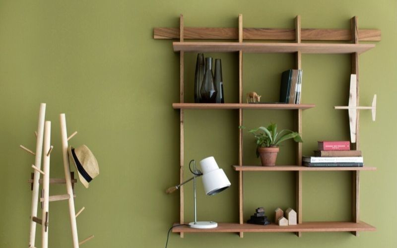 Lắp kệ để đồ không có cửa đóng