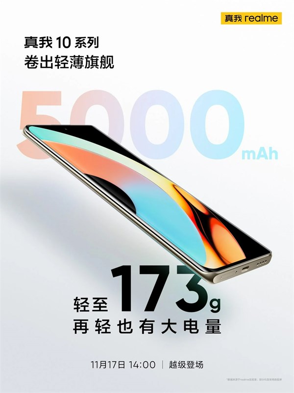 realme 10 Pro+ được xác nhận dung lượng pin