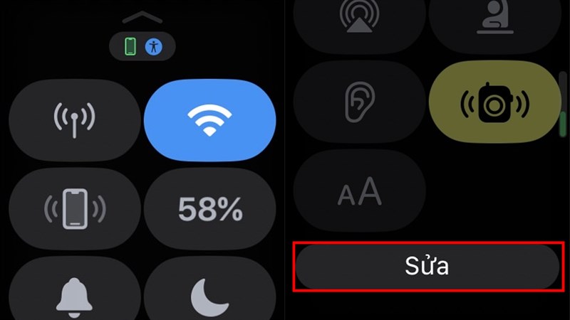 Cách chỉnh trung tâm điều khiển Apple Watch series 8