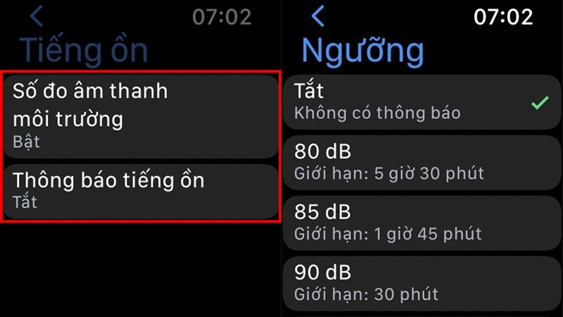 Cách đo mức độ tiếng ồn bằng Apple Watch series 8 Cách đo mức độ tiếng ồn bằng Apple Watch series 8