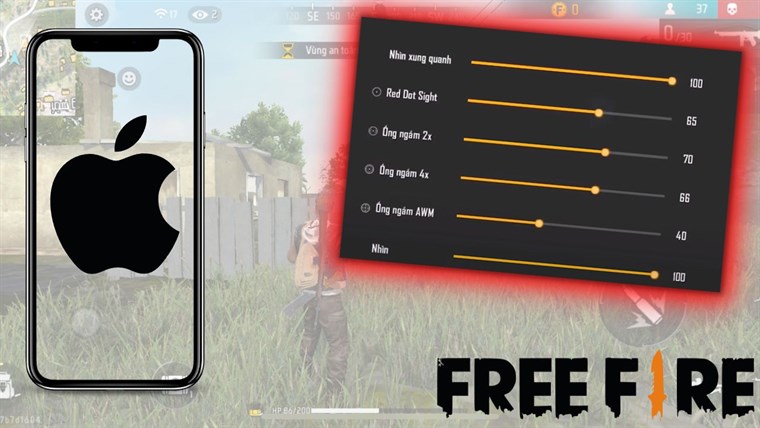 Cách chỉnh độ nhạy Free Fire trên iPhone để bạn chơi hay như game thủ