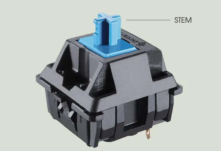 Phần nối liền keycap với switch gọi là stem