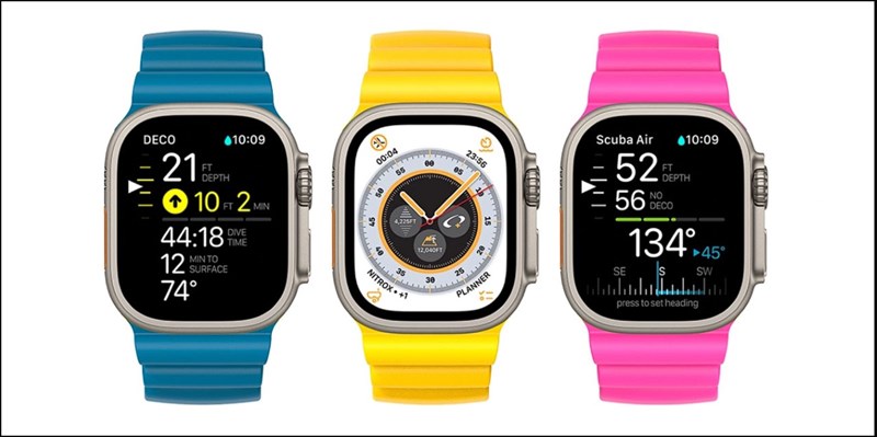 Apple sẽ hợp tác với Oceanic để biến Watch Ultra thành một máy tính hỗ trợ lặn 