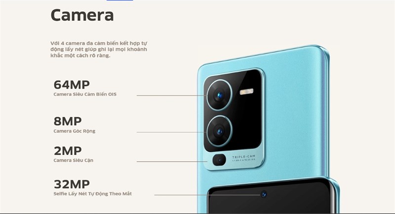 Thông số kỹ thuật camera của Vivo V25 Pro