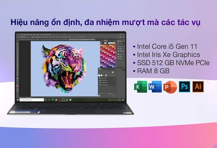 Laptop Dell XPS 13 9310 i5 1135G7 (70273578) sở hữu hiệu năng ổn định giúp đa nhiệm mượt mà