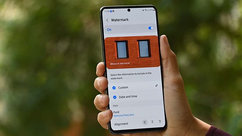 Cách chỉnh watermark cho ảnh trên One UI 5.0