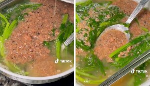 Cách làm canh rau tần ô pate độc lạ, béo thơm, dễ thực hiện