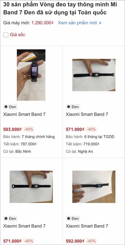 Smartwatch Xiaomi cũ dưới 1 triệu giảm sốc 40%, mua nhanh kẻo lỡ Smartwatch Xiaomi cũ dưới 1 triệu giảm sốc 40%, mua nhanh kẻo lỡ