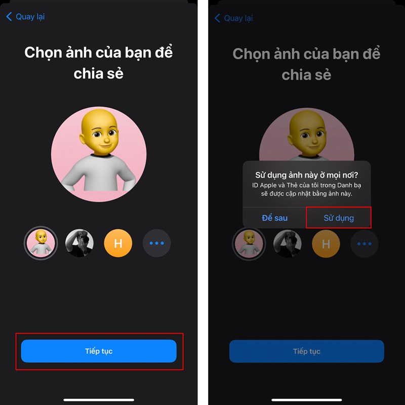 Cách dùng Memoji cá nhân để làm ảnh profile cho Apple ID