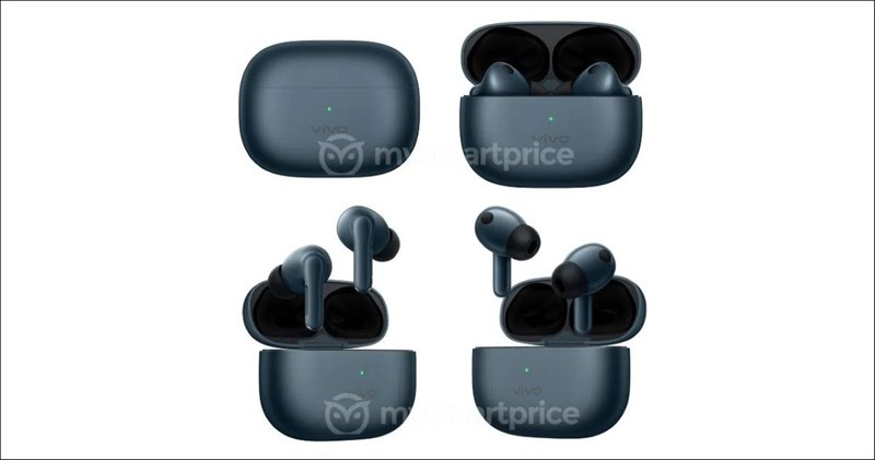 Màu xanh nhám trên Vivo TWS 3 Màu xanh nhám trên Vivo TWS 3