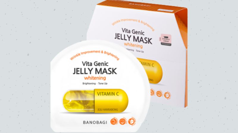 Bao bì và thiết kế của mặt nạ Banobagi Vita Genic Jelly Mask Whitening