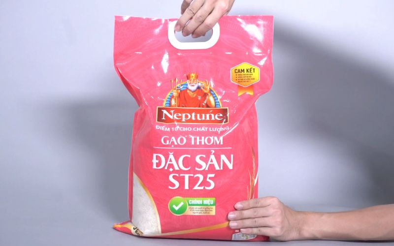 Gạo thơm đặc sản Neptune ST25 túi 5kg