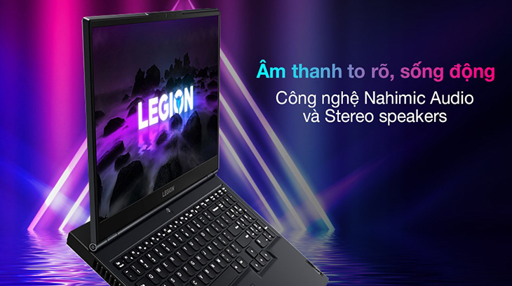 Laptop Lenovo Gaming Legion 5 được tích hợp công nghệ âm thanh Nahimic Audio