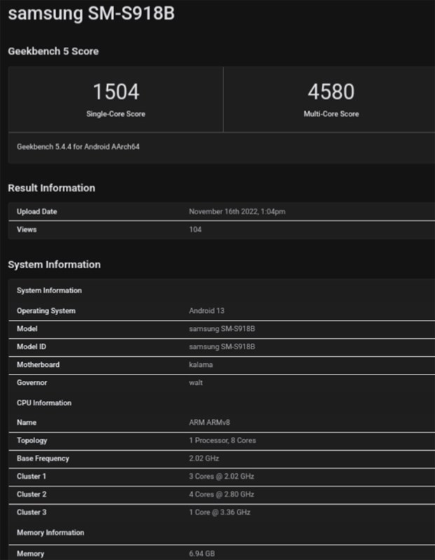 Ảnh minh họa Galaxy S23 Ultra