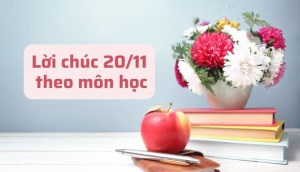 Lời chúc 20/11 theo môn học ngắn gọn, ý nghĩa tặng thầy cô