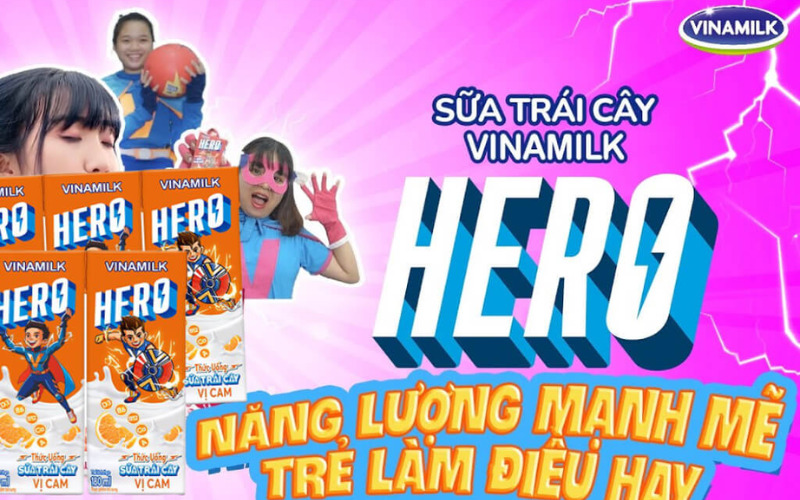 Sữa trái cây Vinamilk Hero vị cam